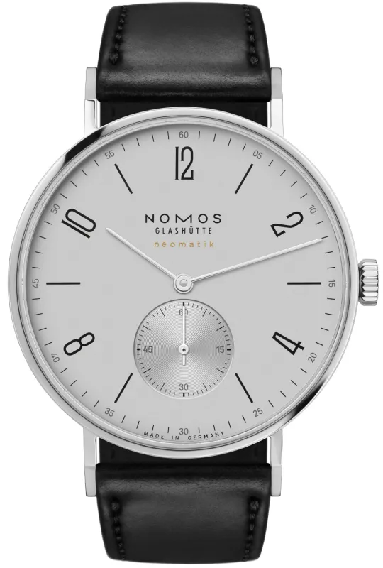 Nomos Glashutte Tangente Neomatik 39 Platinum Grey Sapphire Crystal sold by Jura Watches