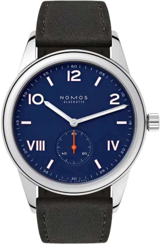 Nomos Glashutte Club Campus 38 Nigh Sky Steel Back Watch sold by Jura Watches