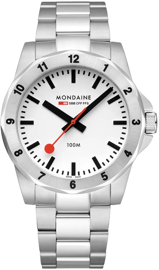 Mondaine Numeri White Watch sold by Jura Watches product image thumbnail 2