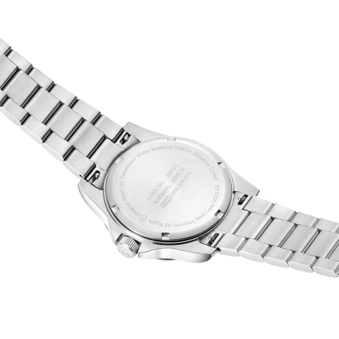 Mondaine Numeri White Watch sold by Jura Watches product image thumbnail 5