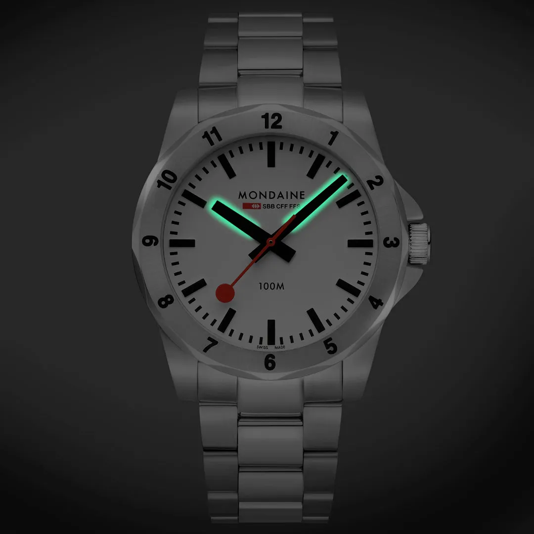 Mondaine Numeri White Watch sold by Jura Watches product image thumbnail 3