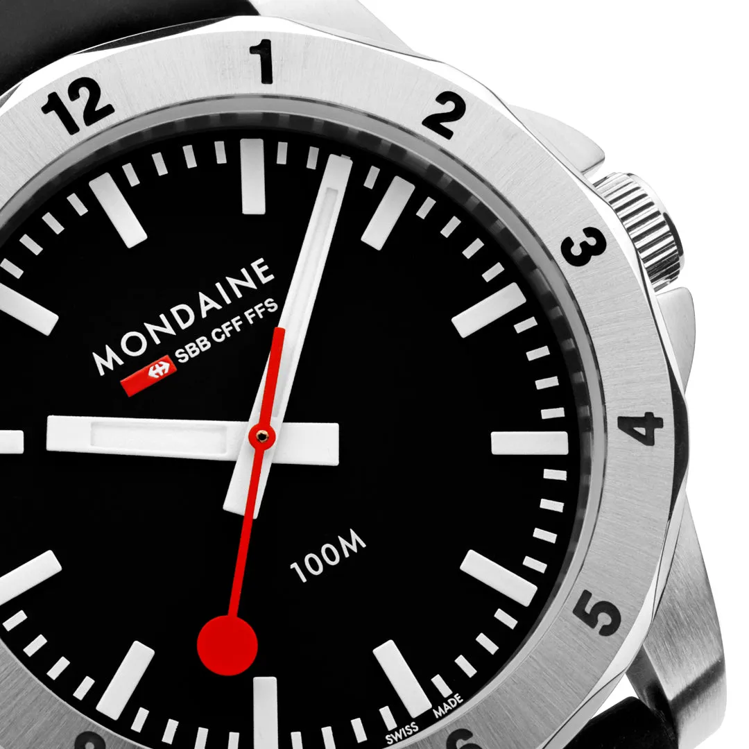 Mondaine Numeri Black Watch sold by Jura Watches product image thumbnail 4