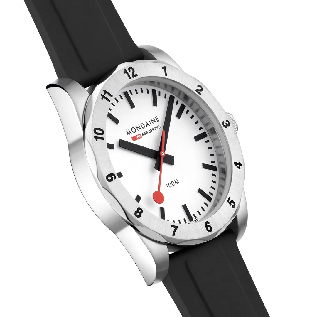 Mondaine Numeri White Watch sold by Jura Watches product image thumbnail 4