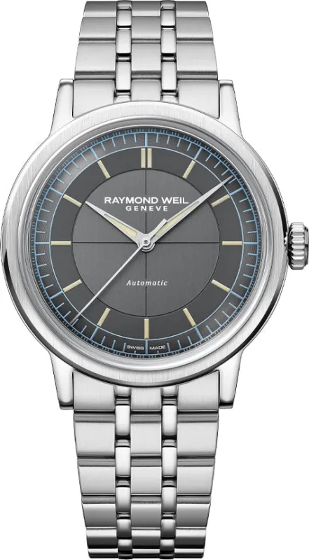 Raymond Weil Millesime Anthracite 39mm Watch made by Raymond Weil