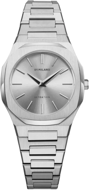 D1 Milano Ultra Thin Zephyr Silver Watch sold by Jura Watches