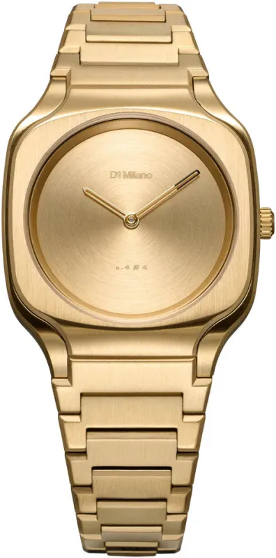 D1 Milano Square Disco Gold Watch made by Jura Watches