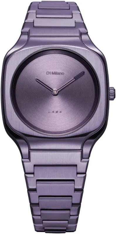D1 Milano Square Disco Purple Watch sold by Jura Watches