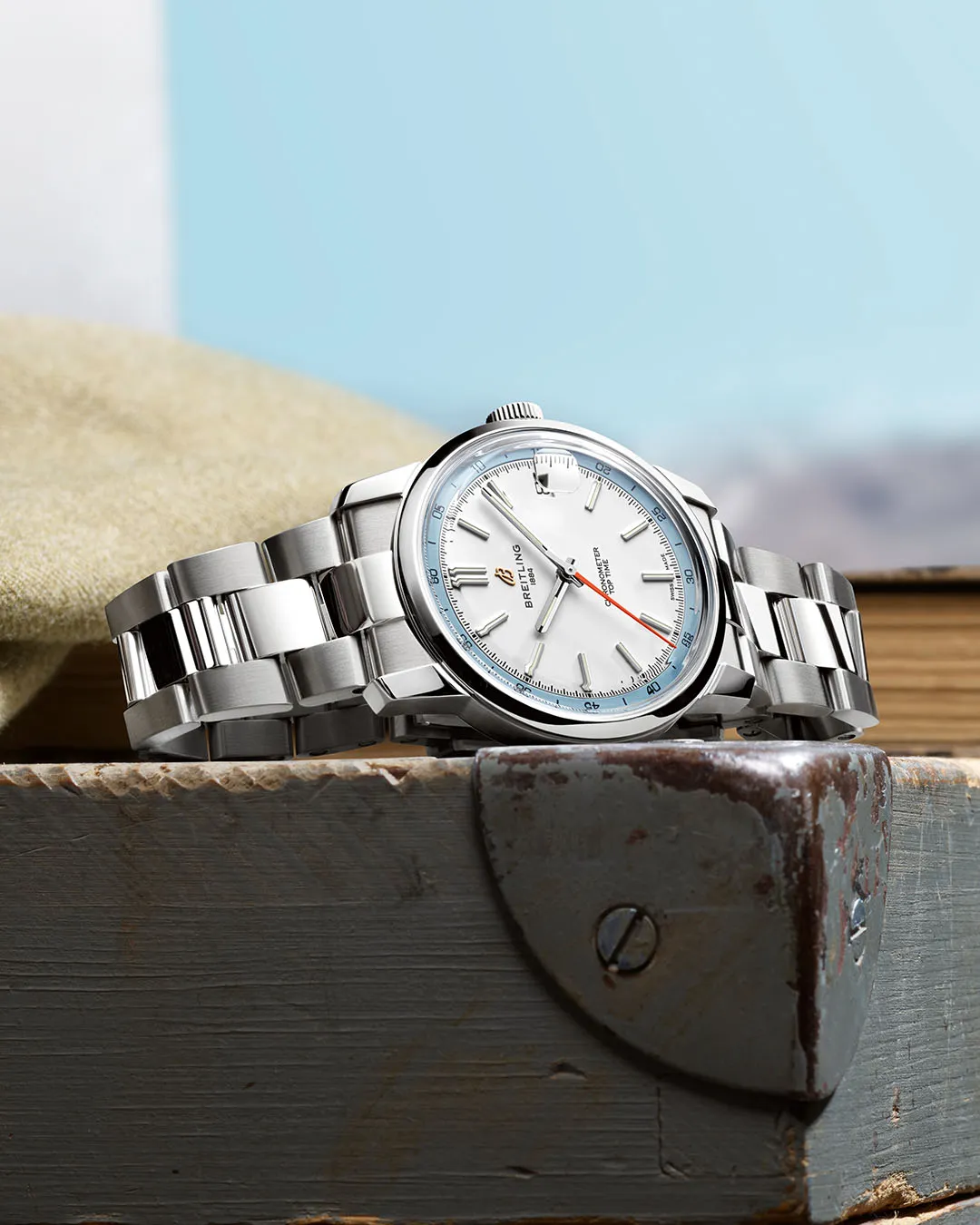 Breitling Top Time B31 Light Blue Bracelet Watch sold by Jura Watches product image thumbnail 4