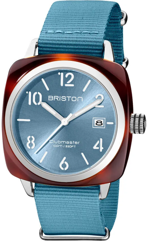 Briston Clubmaster Classic HMS Ice Blue Watch sold by Jura Watches