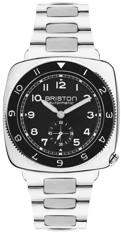 Briston Clubmaster Legend Small Second Steel Black Watch sold by Jura Watches
