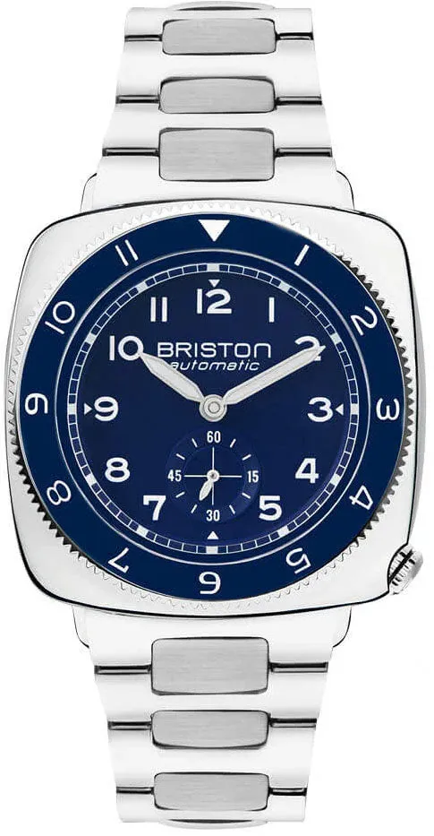 Briston Clubmaster Legend Small Second Steel Navy Blue Watch sold by Jura Watches
