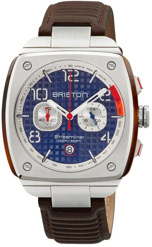 Briston Streamliner Urban Chrono Blue Watch sold by Jura Watches