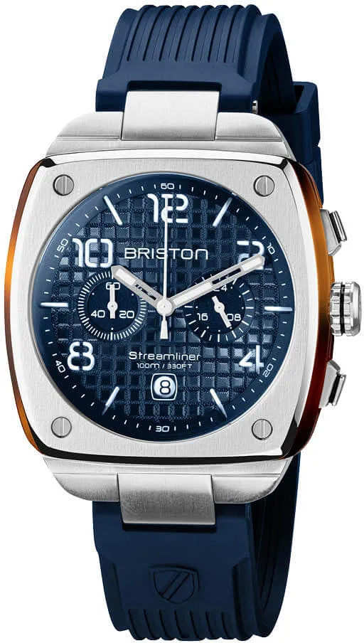 Briston Streamliner Urban Chrono Navy Blue Watch sold by Jura Watches