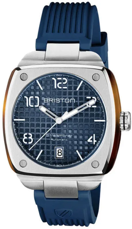 Briston Streamliner Urban HMS Auto Navy Watch sold by Jura Watches