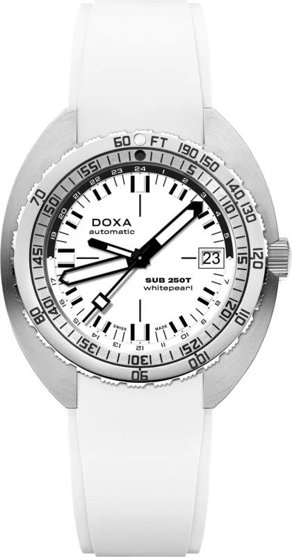 Doxa SUB 250T GMT Whitepearl Watch sold by Jura Watches