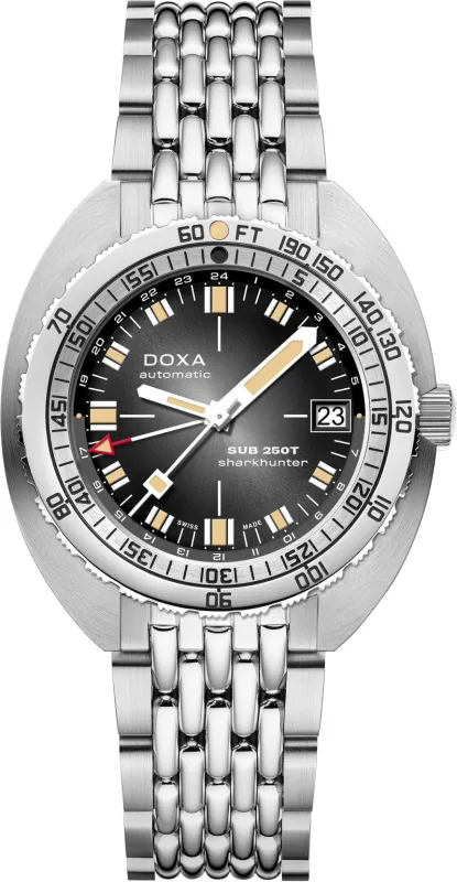 Doxa SUB 250T GMT Sharkhunter Vintage Bracelet Watch sold by Jura Watches