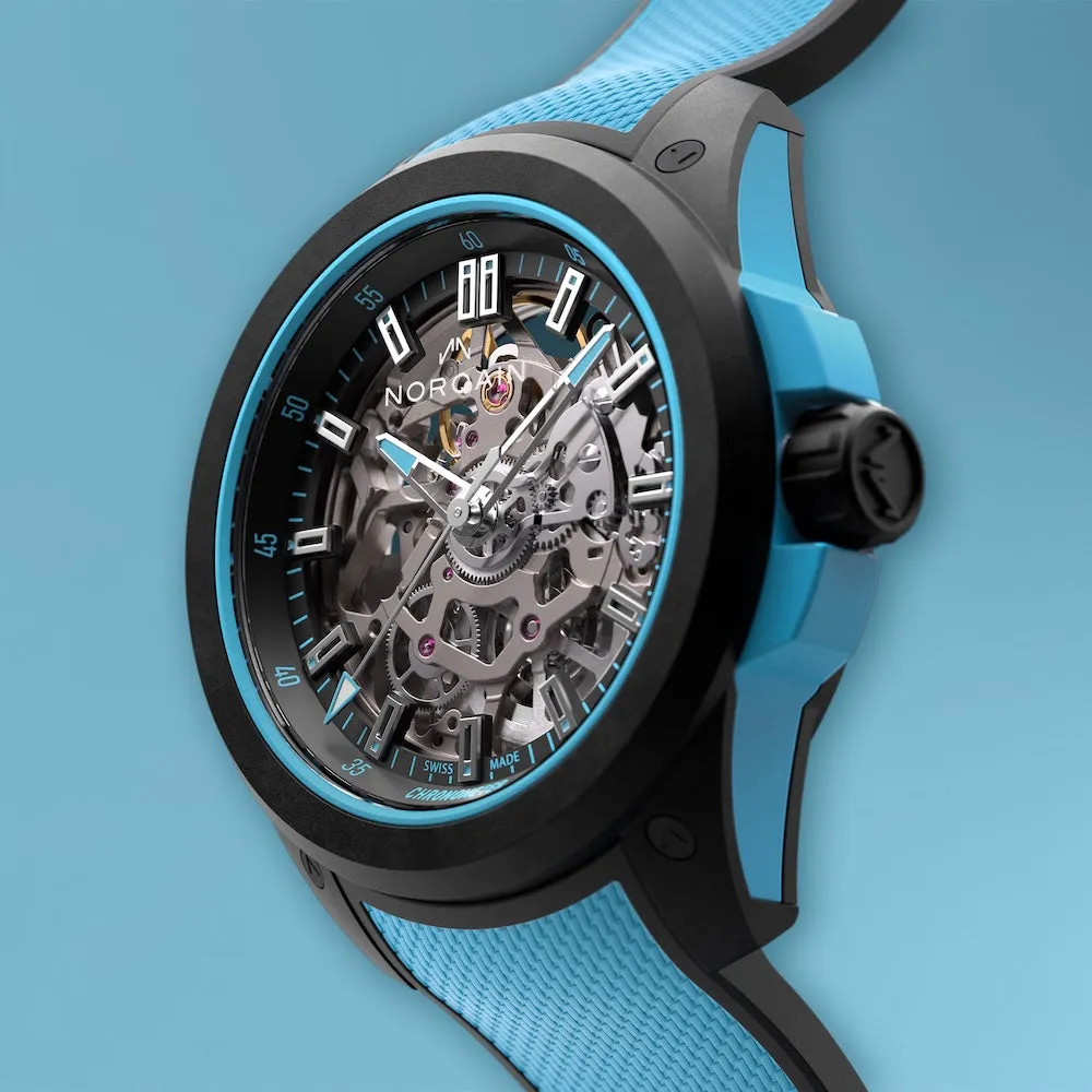 Norqain Wild One Skeleton 39mm Sky Blue Watch sold by Jura Watches product image thumbnail 4