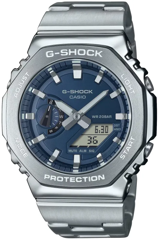 G-Shock Metal Covered With Metal Band Navy Watch sold by Jura Watches