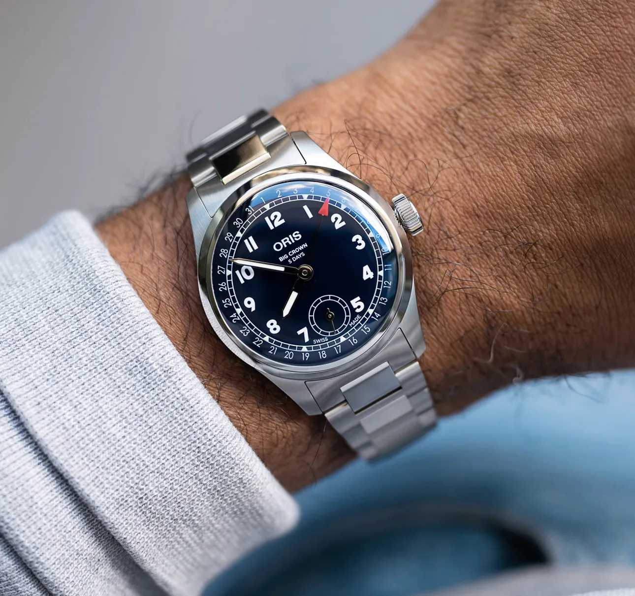 Oris Big Crown Pointer Date Calibre 403 Midnight Blue Watch sold by Jura Watches product image thumbnail 5