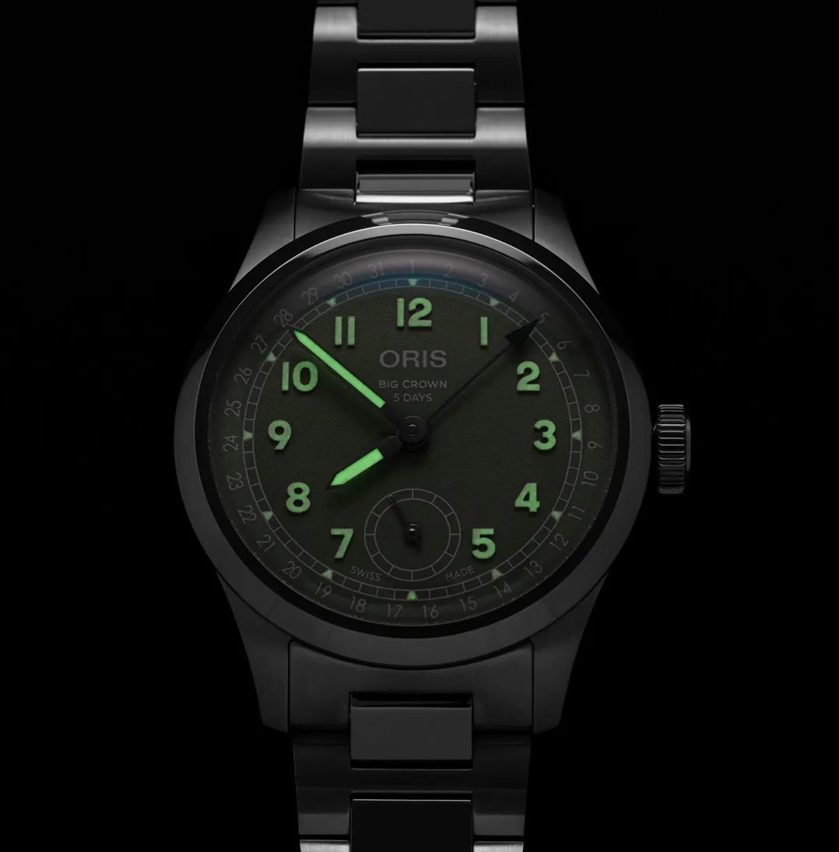 Oris Big Crown Pointer Date Calibre 403 Green Watch sold by Jura Watches product image thumbnail 2