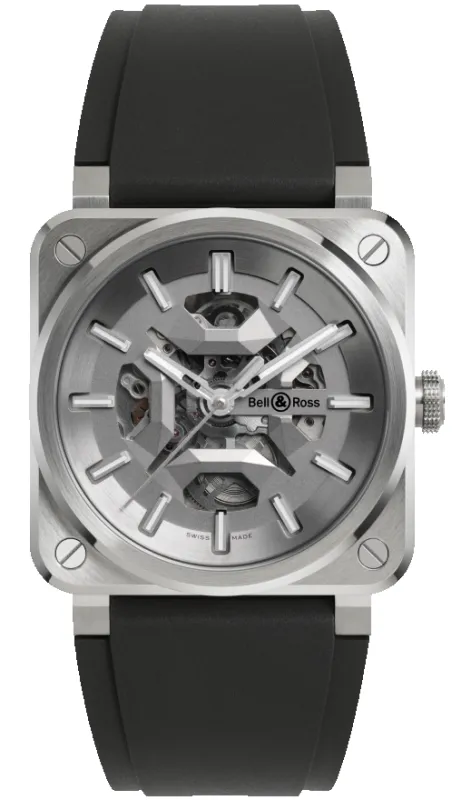 Bell & Ross BR 03 Skeleton Grey Steel Watch sold by Jura Watches