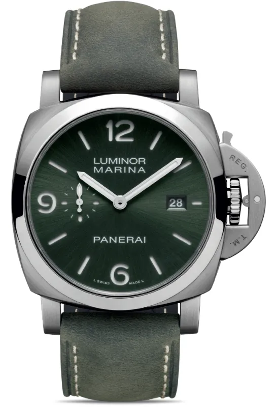 Panerai Luminor Marina 44mm Titanio Green Watch made by Panerai