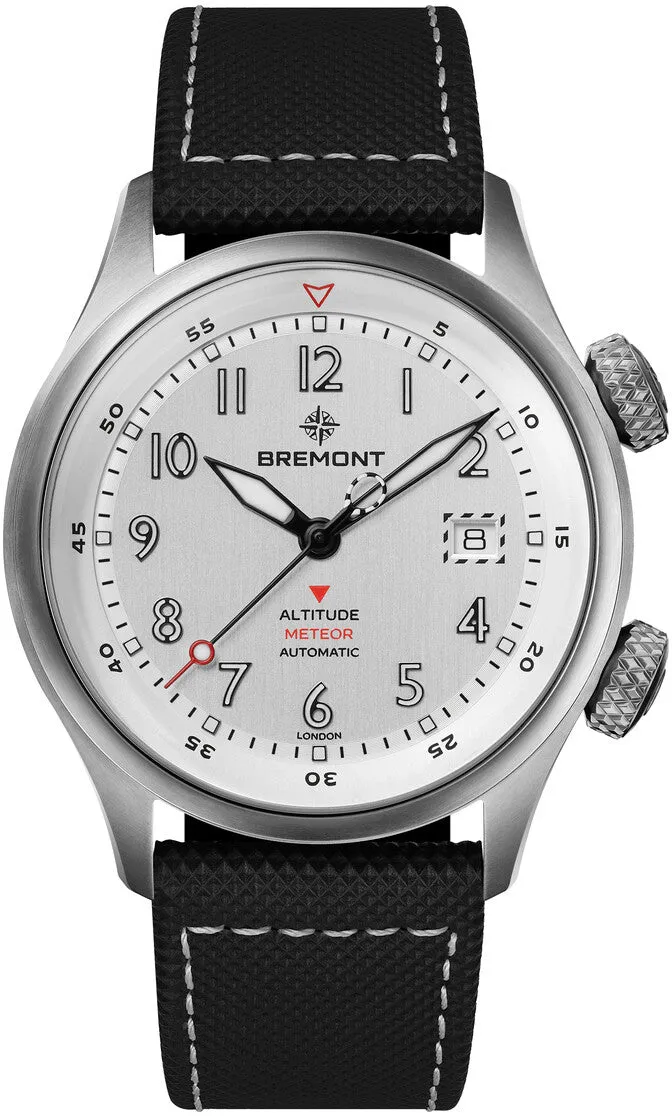 Bremont Altitude MB Meteor Silver Titanium Barrel Leather Watch sold by Jura Watches