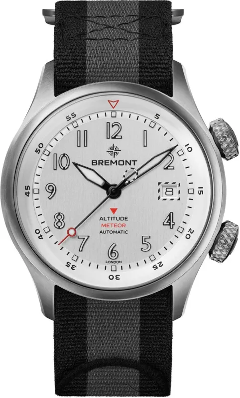 Bremont Altitude MB Meteor Silver Titanium Barrel Nato Watch sold by Jura Watches