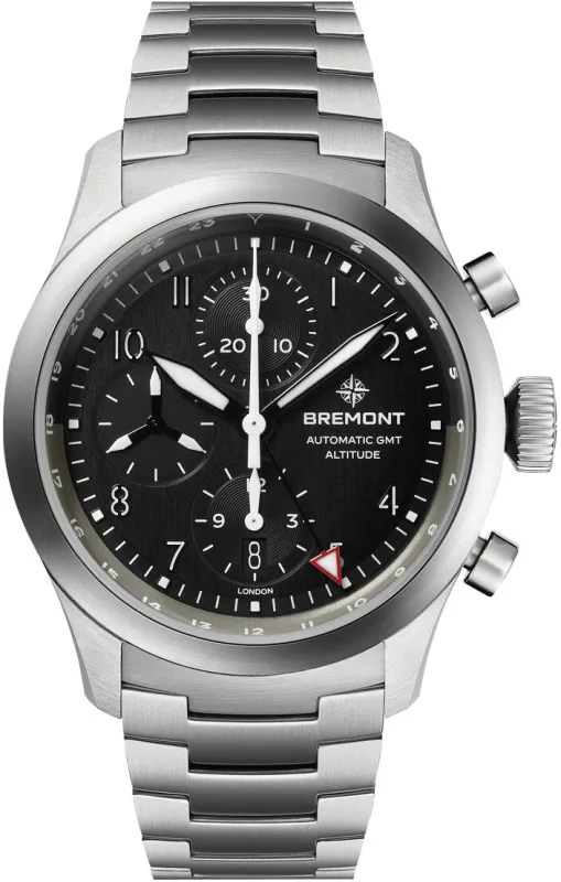 Bremont Altitude Chronograph GMT Black Bracelet Watch sold by Jura Watches