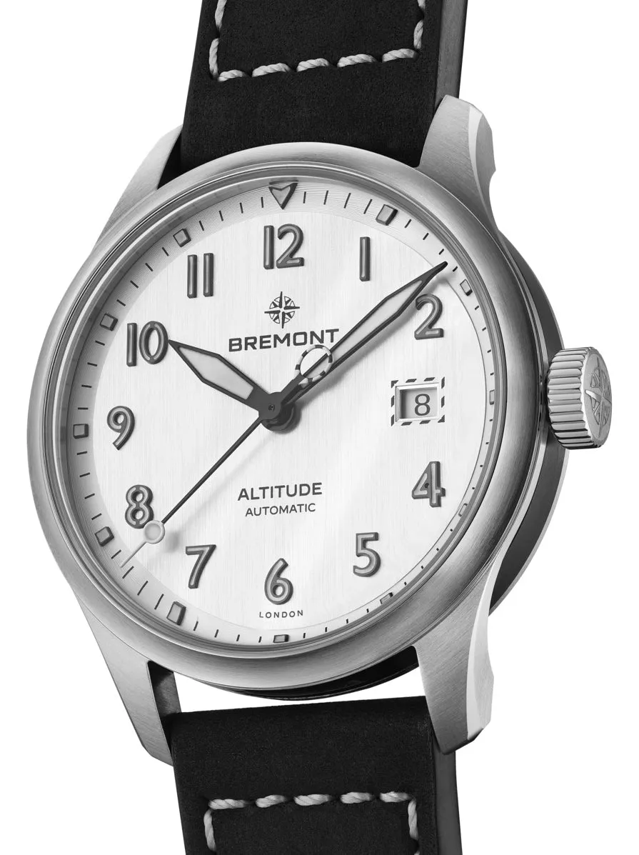 Bremont Altitude 39 Date Silver Leather Watch sold by Jura Watches product image thumbnail 2