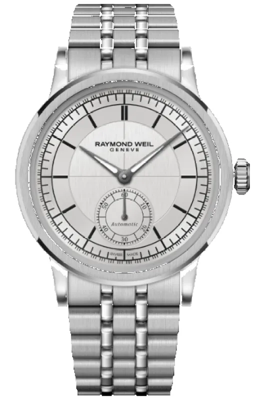 Raymond Weil Millesime Automatic Small Seconds Silver Watch sold by Jura Watches