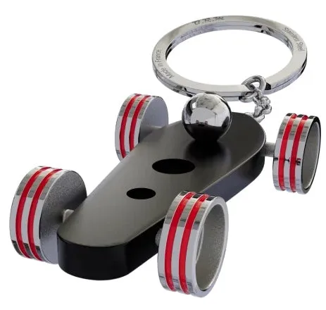 B.R.M. Key Ring Bolides by B.R.M Black w Red Wheel Support Ring sold by Jura Watches