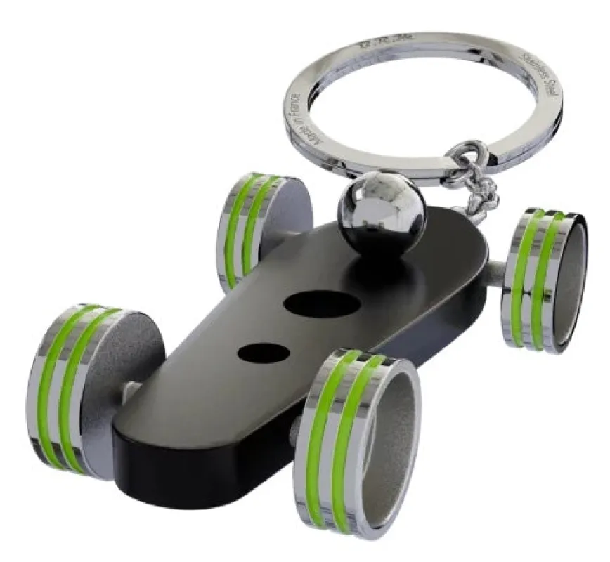 B.R.M. Key Ring Bolides by B.R.M Black w Apple Green Wheel Support Ring sold by Jura Watches