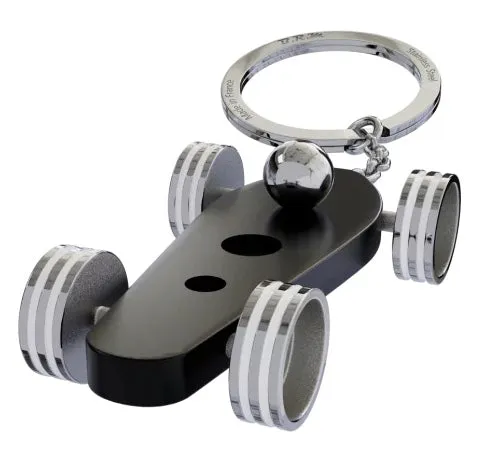 B.R.M. Key Ring Bolides by B.R.M Black w White Wheel Support Ring sold by Jura Watches