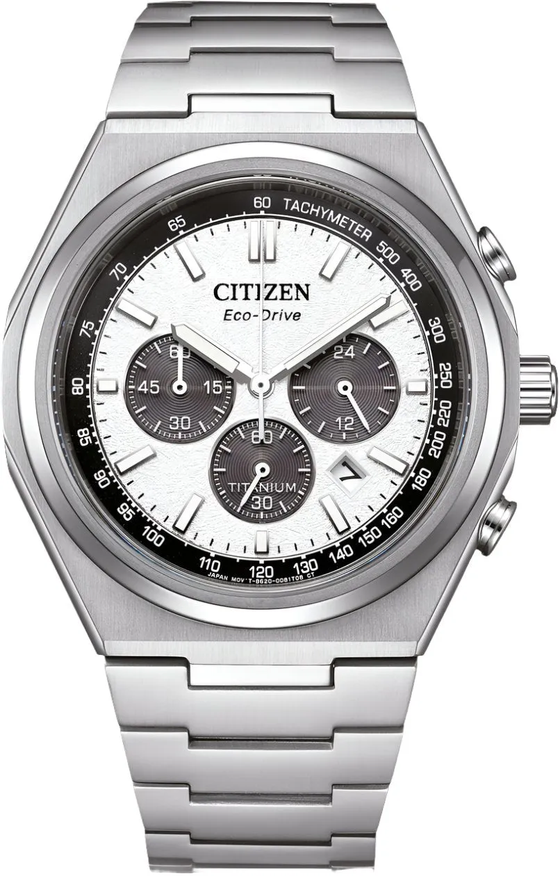 Citizen Super Titanium Zenshin Textured White Watch sold by Jura Watches