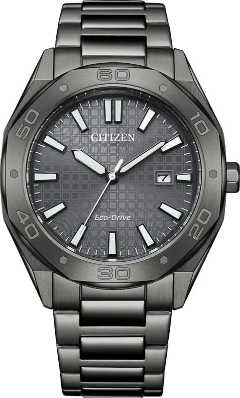 Citizen Eco Drive Sport Gunmetal Grey PVD Watch sold by Jura Watches