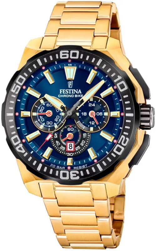 Festina Chrono Bike Gold Bracelet Watch sold by Jura Watches