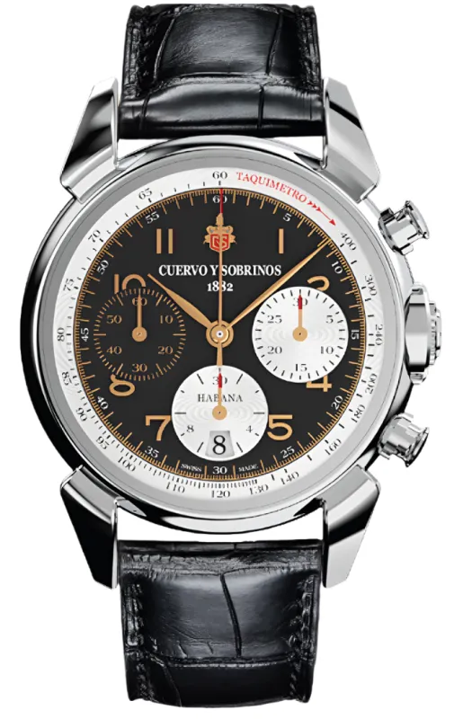 Cuervo y Sobrinos Chronograph Heritage Watch sold by Jura Watches
