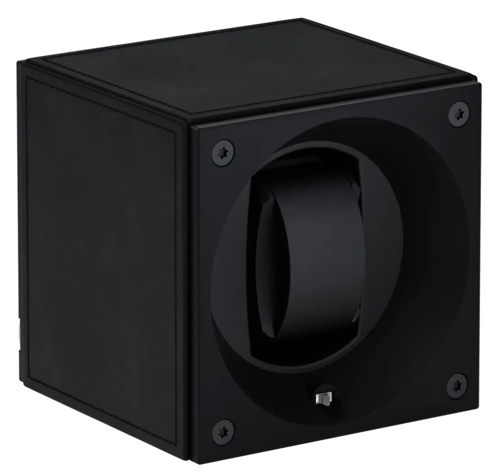 Swiss KubiK Watch Winder Masterbox Single Black Leather sold by Jura Watches