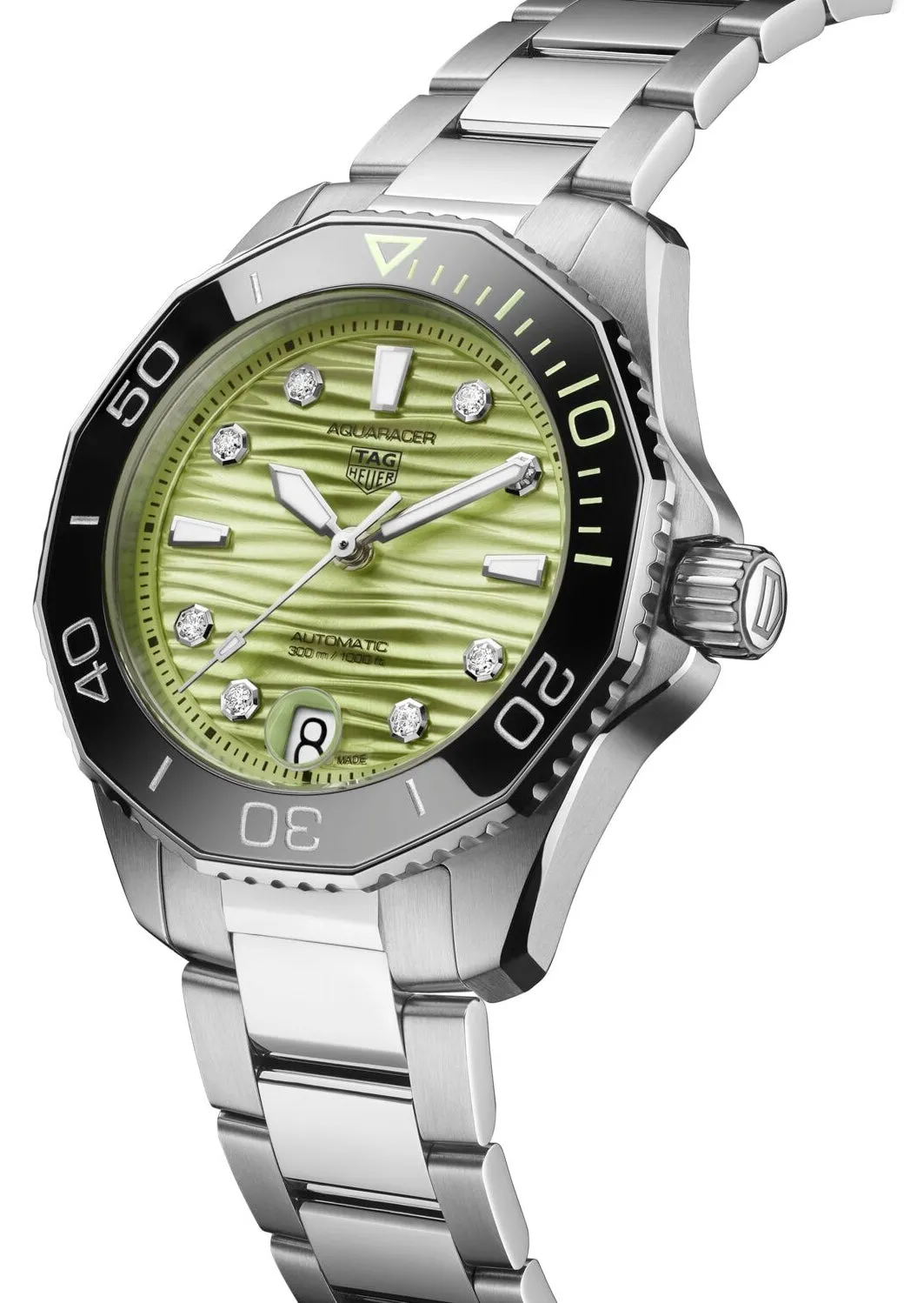 TAG Heuer Aquaracer Professional 300 Date Green Watch sold by Jura Watches product image thumbnail 3