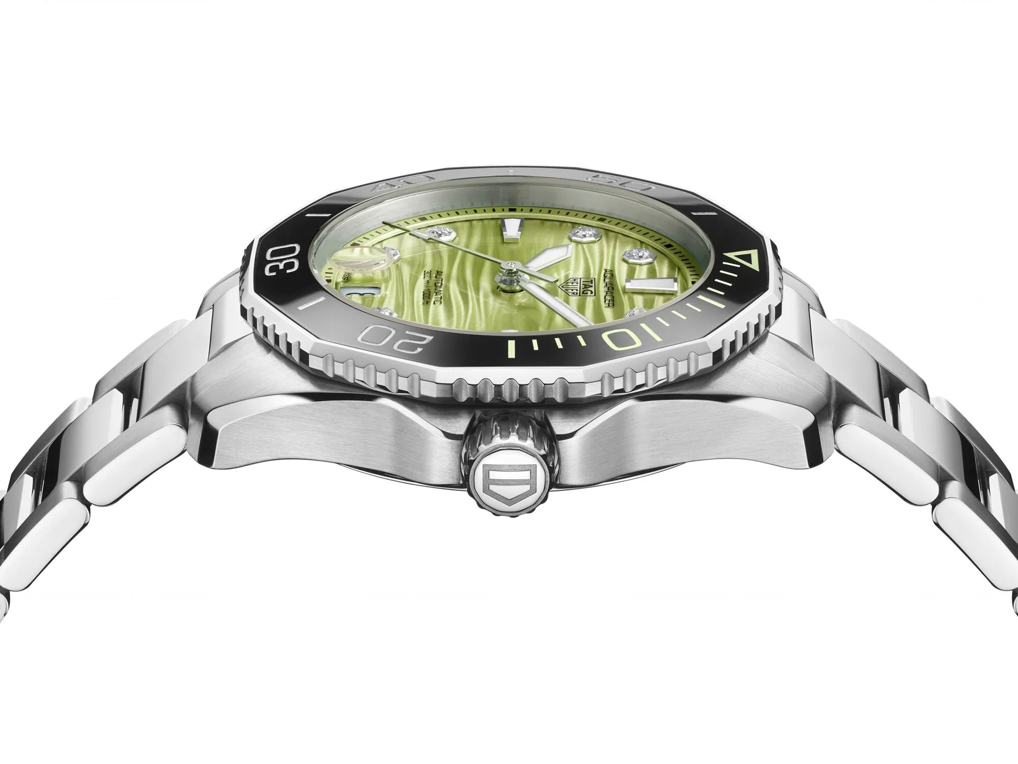 TAG Heuer Aquaracer Professional 300 Date Green Watch sold by Jura Watches product image thumbnail 5