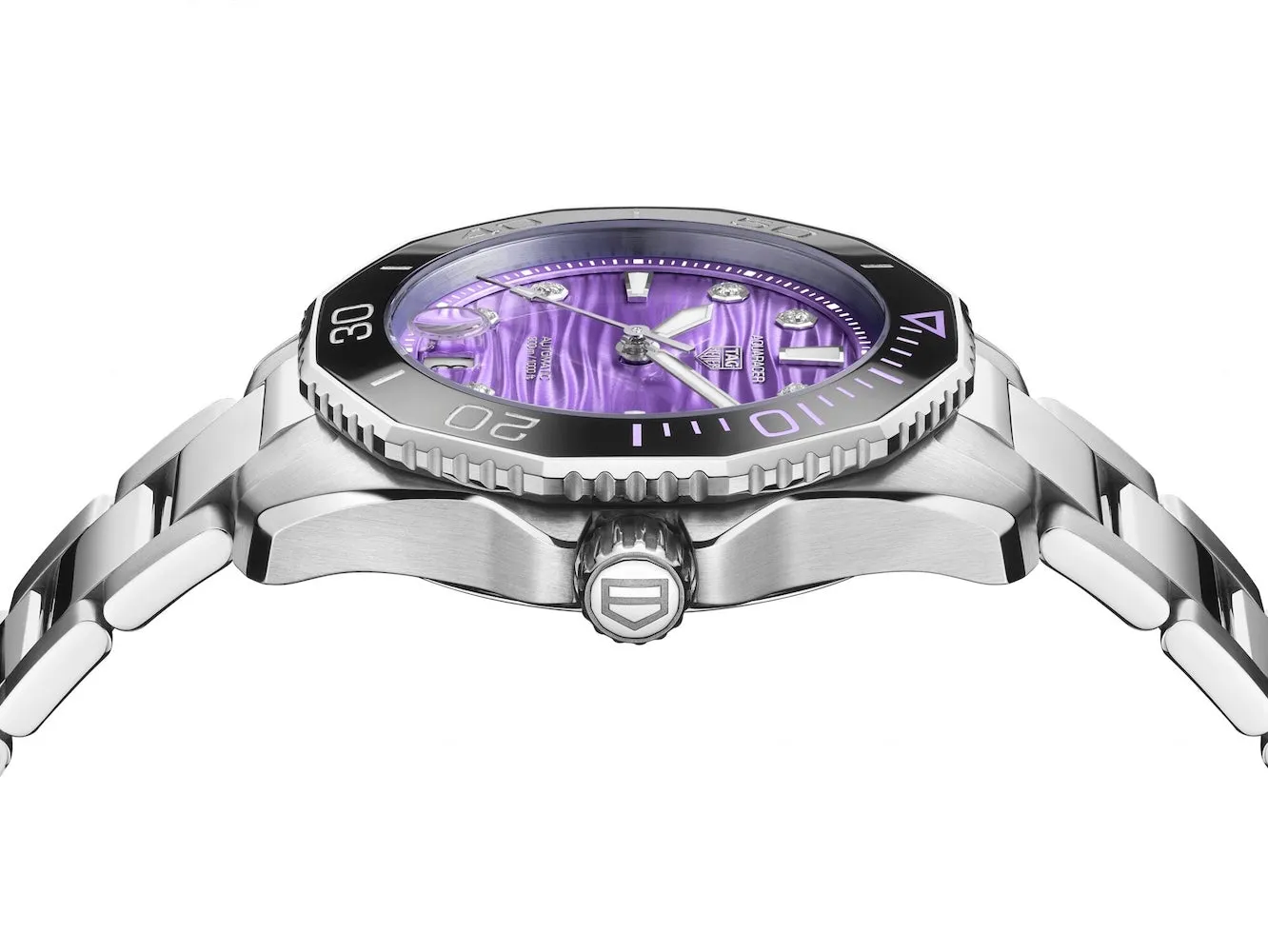 TAG Heuer Aquaracer Professional 300 Date Purple Watch sold by Jura Watches product image thumbnail 4