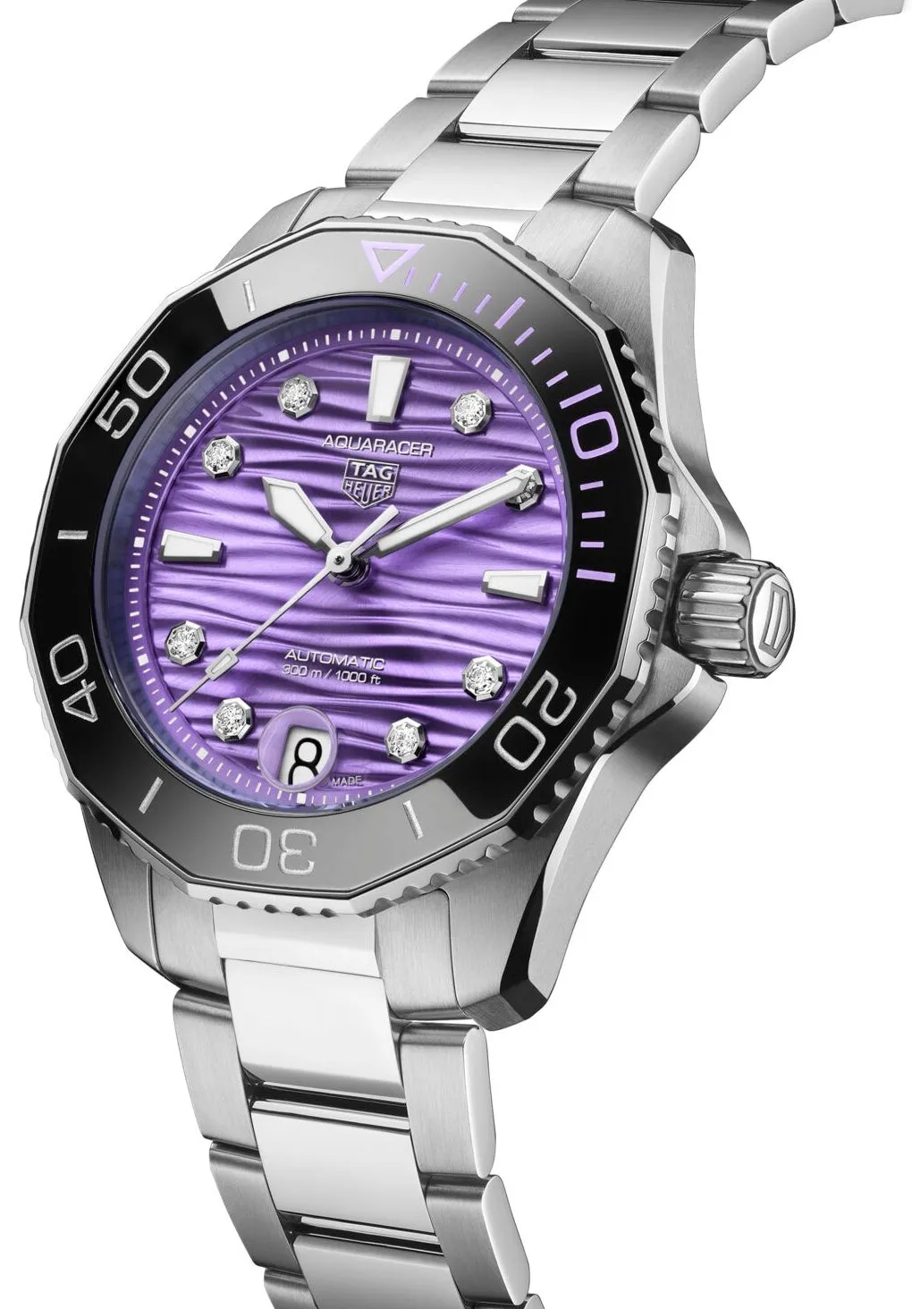 TAG Heuer Aquaracer Professional 300 Date Purple Watch sold by Jura Watches product image thumbnail 3