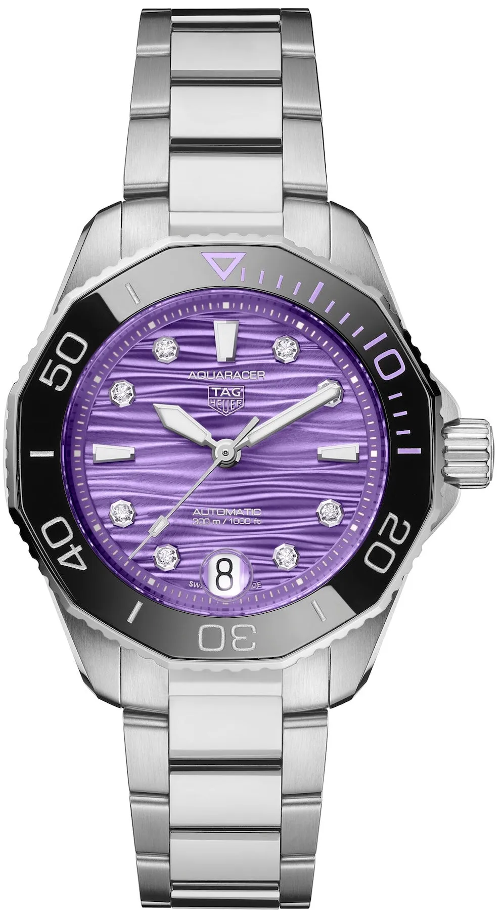 TAG Heuer Aquaracer Professional 300 Date Purple Watch sold by Jura Watches