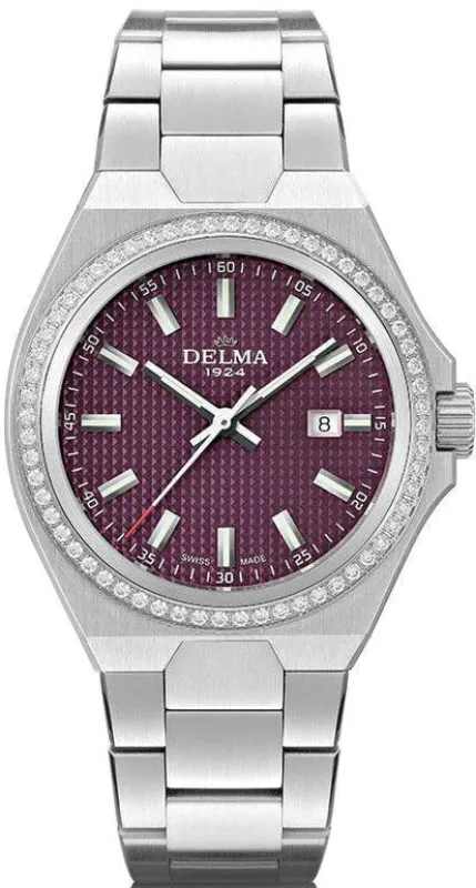 Delma Midland 34mm Diamond Watch made by Jura Watches