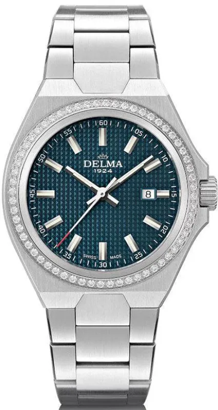 Delma Midland 34mm Diamond Watch made by Jura Watches