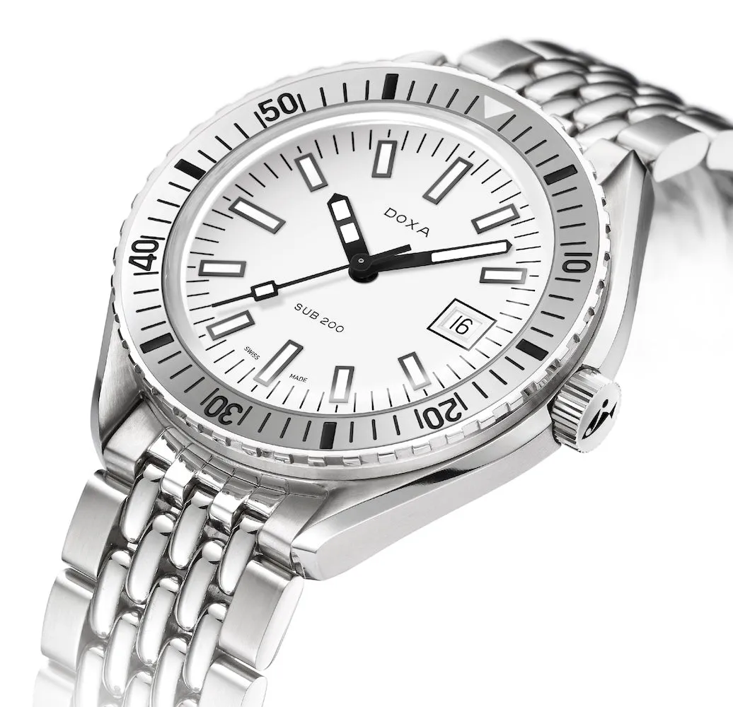 Doxa Sub 200 Whitepearl Stainless Steel Bracelet Watch sold by Jura Watches product image thumbnail 2