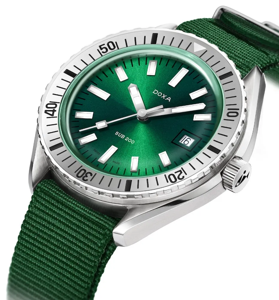Doxa Sub 200 Sea Emerald Green Nato Watch sold by Jura Watches product image thumbnail 2