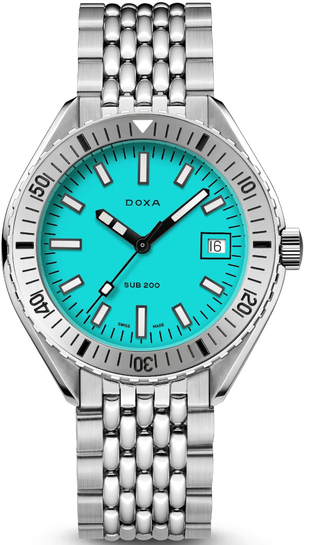 Doxa Sub 200 Aquamarine Stainless Steel Bracelet Watch sold by Jura Watches