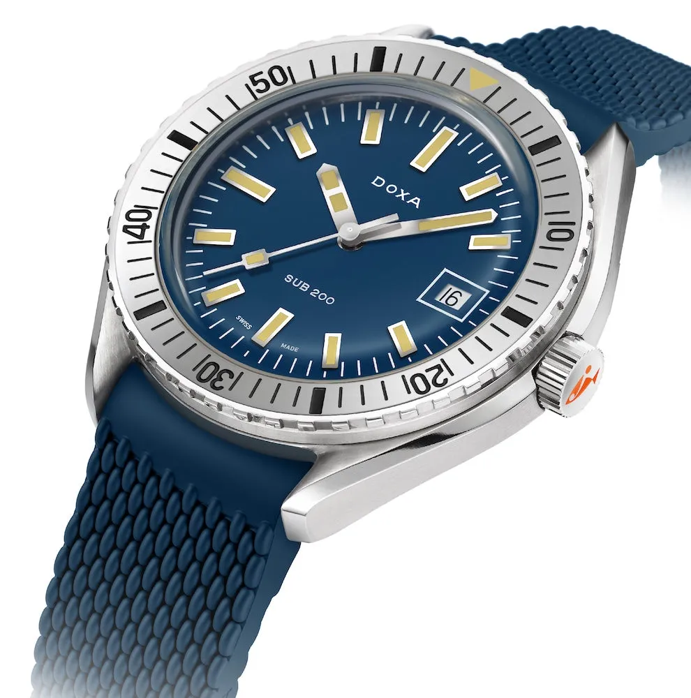 Doxa Sub 200 Caribbean Blue Rubber Watch sold by Jura Watches product image thumbnail 2